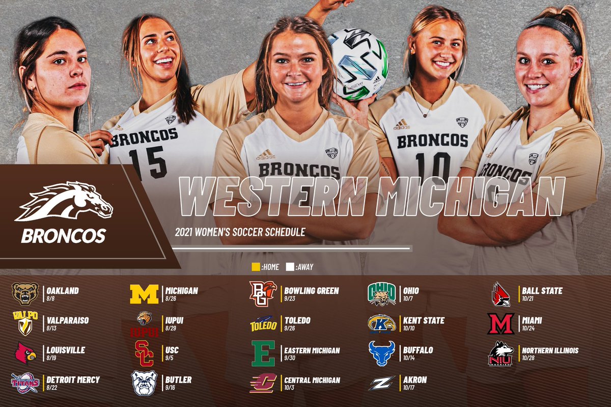 We interrupt today’s #statisticsaturday to bring you our 2021 SCHEDULE!!! We can’t wait for our first game tomorrow. 
#letsride #broncos #season #maction