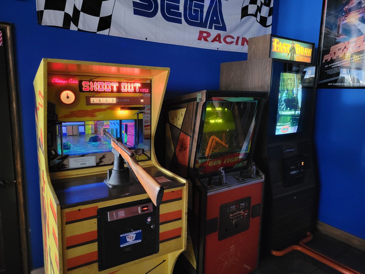 TGPHouston's tweet photo. Howdy partners!

We have some new arrivals at The Woodlands! Come play Shootout and Fast Draw Showdown (along with Gun Fight, which has been moved from the back room)! https://t.co/56Kgaykb6M