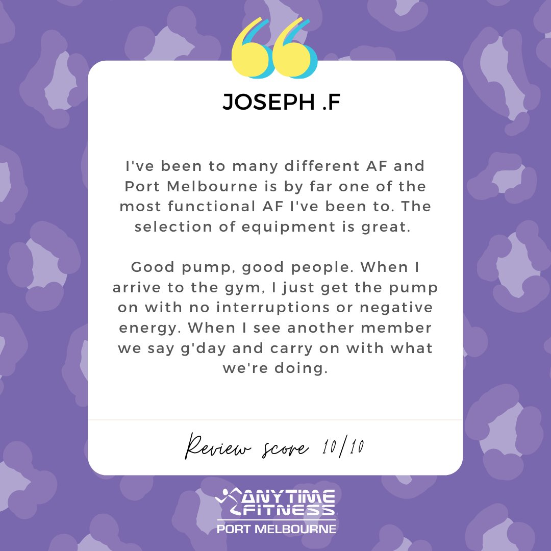 AnytimeFitPM's tweet photo. 𝙏𝙃𝘼𝙉𝙆 𝙔𝙊𝙐 💥✨💥

We appreciate the time it takes for you guys to leave us a review and provide your feedback. Big shout-out to Joseph for leaving this fantastic review of our club, we appreciate you! 🙌🏼🙌🏼 https://t.co/F6cIxs318C