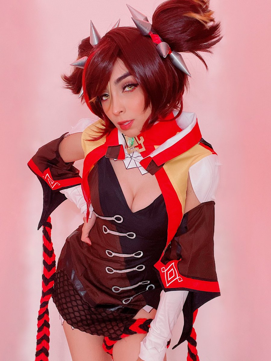 PrimaNanatyx's tweet photo. Como si se llegaron a los “retuits”.. 
Les dejo la foto de mi nuevo cosplay: #Xinyan de #GenshinImpact 🔥🤟🏽

¡Espero les guste primos! 🥺 https://t.co/atSwpZzZU2