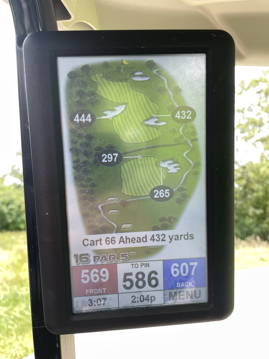 TheChadColby's tweet photo. Longest golf hole in Iowa 👍
#BlueTopRidge (from tips is 665yrds 😮)
Ok drive & second shot, approached missed right, into trap, sand shot to 5’, #sandsave for par 👍 https://t.co/el7O6cRVZn
