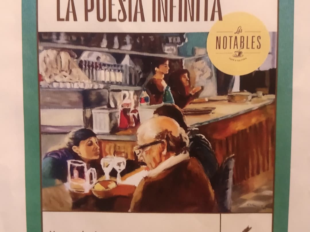 almazan_silvia's tweet photo. Compartimos con @ElisaSemino su 1er. muestra de pinturas en el bar notable La Poesía en San Telmo. Con @MariaReigada1 @p_romerod @RosMerlos @gladysbravo431 @Julferdez https://t.co/P6DonEd6yk