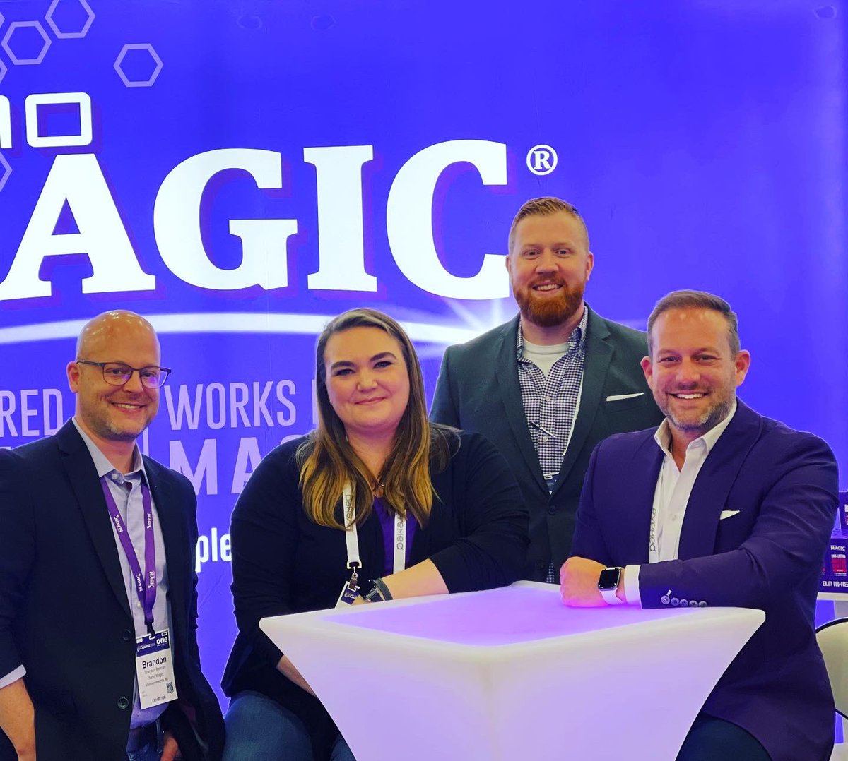 purplenanomagic's tweet photo. @VisionSourceLP puts on an awesome expo!  We’re thrilled to offer our nanotech-powered lens cleaner and anti-fog solutions to their patients, to help them see clearer longer and take care of their precious eyewear. #visionsourceexchange #nanotech https://t.co/KgVSZzo6Ia