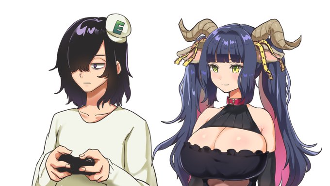 新しい配信用の身体作ったよ～
左・エマーソン 右・山羊野メェ吉 