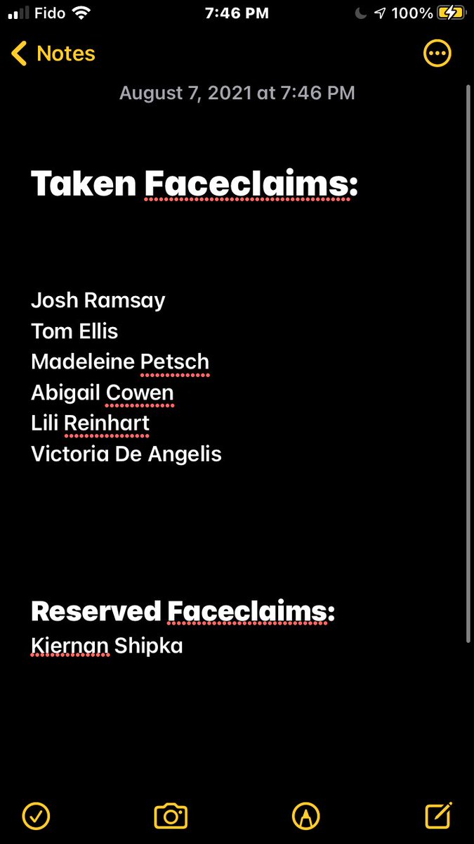 Taken and Reserved Faceclaims as of August 7th, 2021 - Daily Updates

Alternate text for screen reader friendly purposes has been turned on.