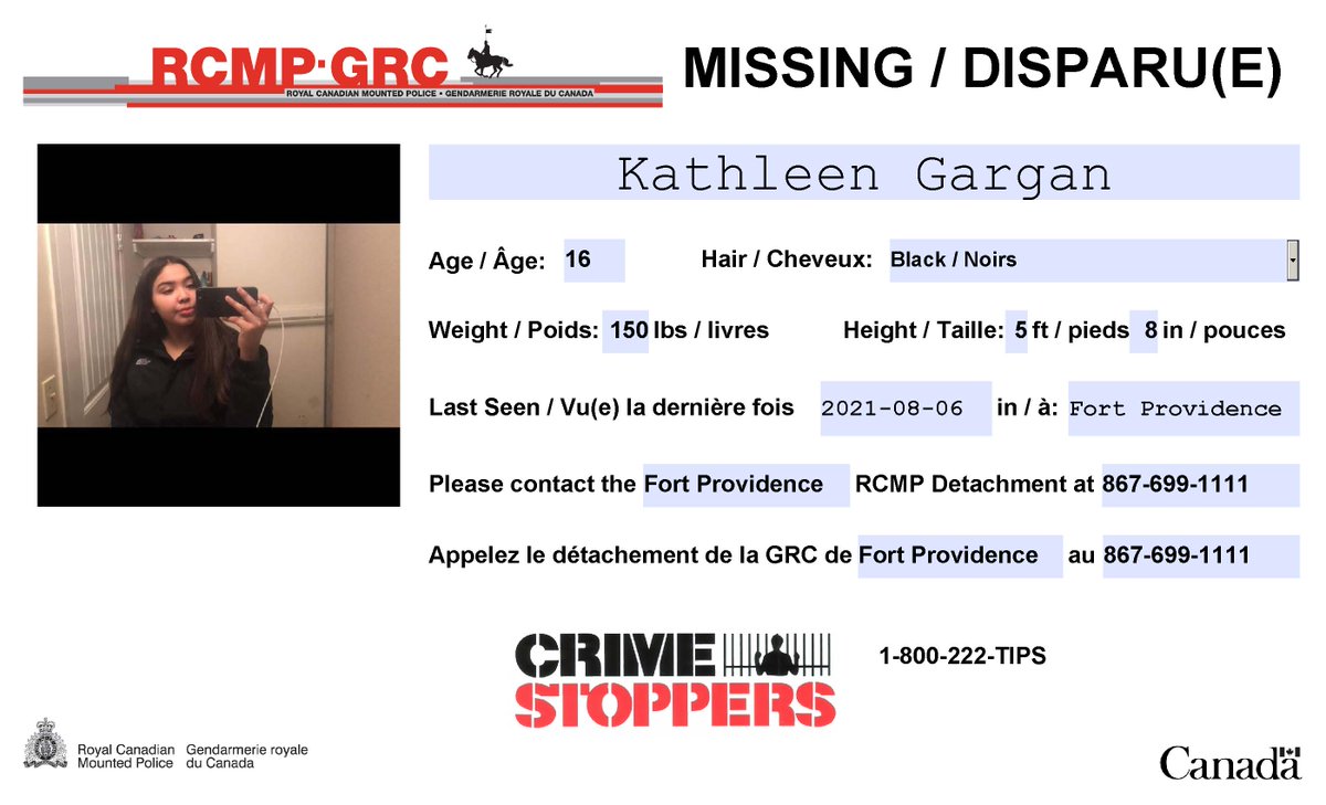 #disparue Kathleen Gargan 