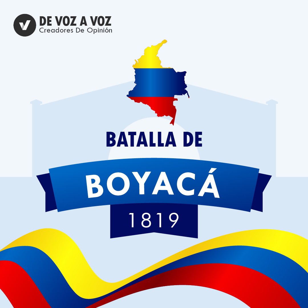 DeVozAVoz's tweet photo. Hoy conmemoramos el #7deagosto de la #batalladeboyacá🇨🇴. 

Gracias a este suceso se concluyó de manera victoriosa la independencia de Colombia por la Campaña Libertadora de Nueva Granada. 

#colombia #independencia #libertador #batalladeboyacá https://t.co/Tm9Xksm9lm