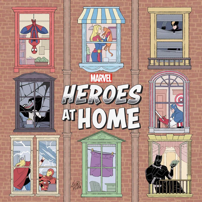 この話は「Heroes at Home」に収録されています。ライターはZeb Wellsさん。ヴェノムの他にも色々なマーベルヒーローたちのステイホームの状況を描いていて、キンドルでも読むことができます(セリフは殆どありません) 