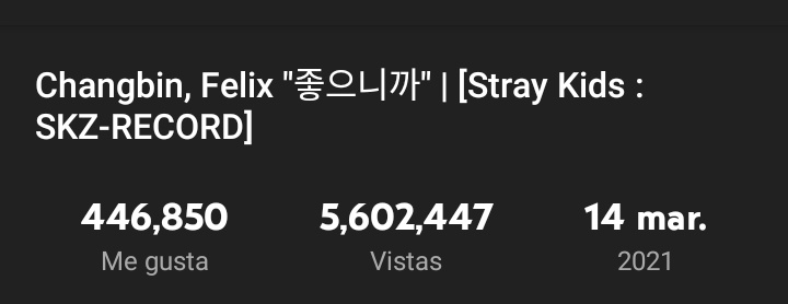 stargentas's tweet photo. RESULTADOS DE LA BATALLA DE HOY‼️

#TeamHyungLine 
'Streetlight' – 5.419.040
'Piece' – 3.139.193
 = +1.921

#TeamMaknaeLine
'Cypher' – 2.050.274
'Cause I Like You' – 5.602.447
 = +2.077

Y la Maknae Line vuelve a ganar!!🥳🥳 🥳🥳🥳🥳

#STAYvsSTAY #Changbin #창빈 @Stray_Kids https://t.co/pOUR0oYUqc