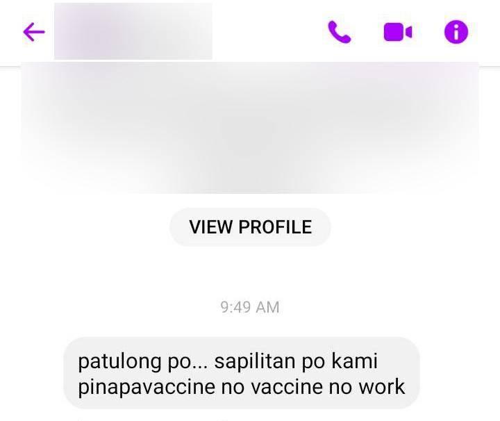 kilusangmayouno's tweet photo. Sapilitang bakuna, kundi walang trabaho? Bawal 'yan!

https://t.co/gnWH09iAKA https://t.co/ca9r8q1WMr