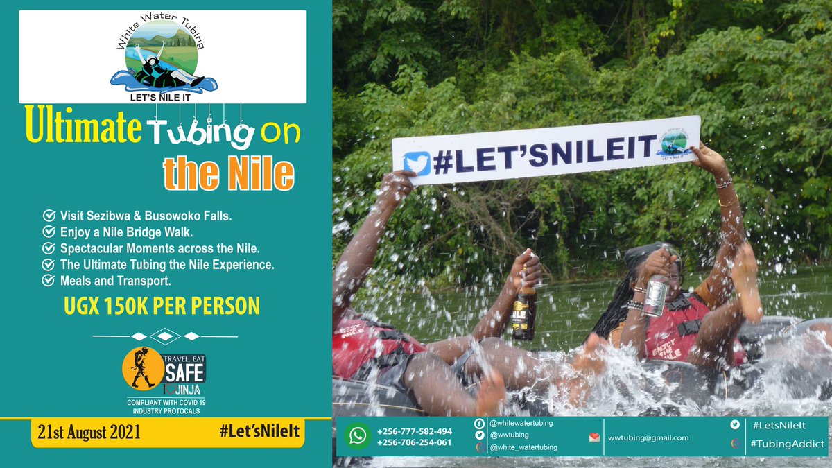 wwtubing's tweet photo. Join us let's go #tubingontheNile this 21st of August. 

The adventure awaits across the bridge 😎

Book through; +256777582494 and reserve your seat. https://t.co/hJcbQDRhsF
