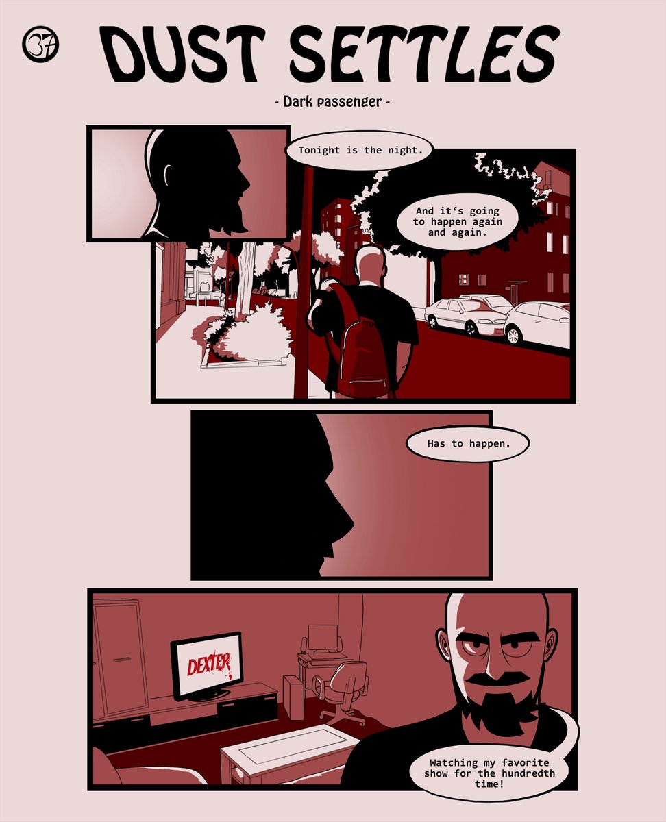 DuskDustin's tweet photo. Episode 37 of "Dust Settles". #comic #dustsettles #funnycomics #comicartist #art #fun #everydaylife #digitalcomic #ComicArt #DexterNewBlood #Dexter https://t.co/AV4sffK8kh