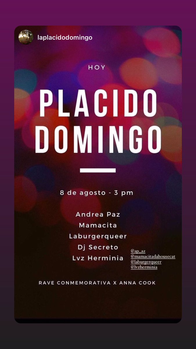 pazmiranda's tweet photo. HOY! #placidodomingo #conmemoraciónannacook #justiciaparaannacook https://t.co/jOkEUfmZdY