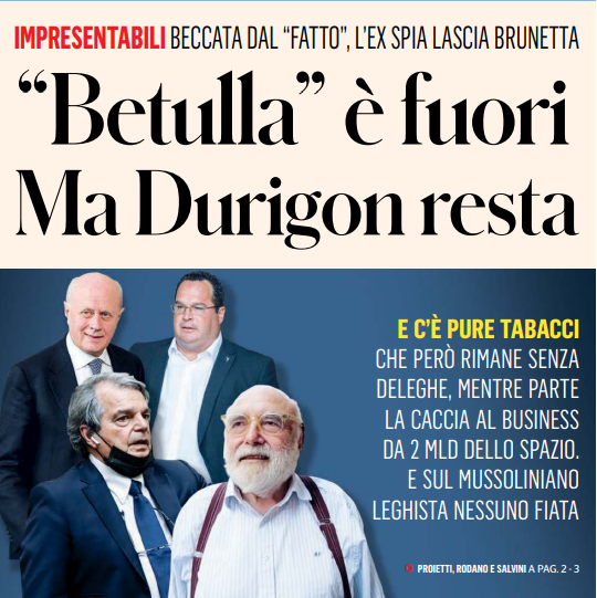 francotaratufo2's tweet image. Complimenti al @fattoquotidiano e ai suoi direttori @marcotravaglio e @petergomezblog  👏👏👏
#Tabacci rinuncia alle deleghe.
#Betulla è fuori 
.... rimane #Durigon 
#DurigonDimettiti o dimettetelo❗️