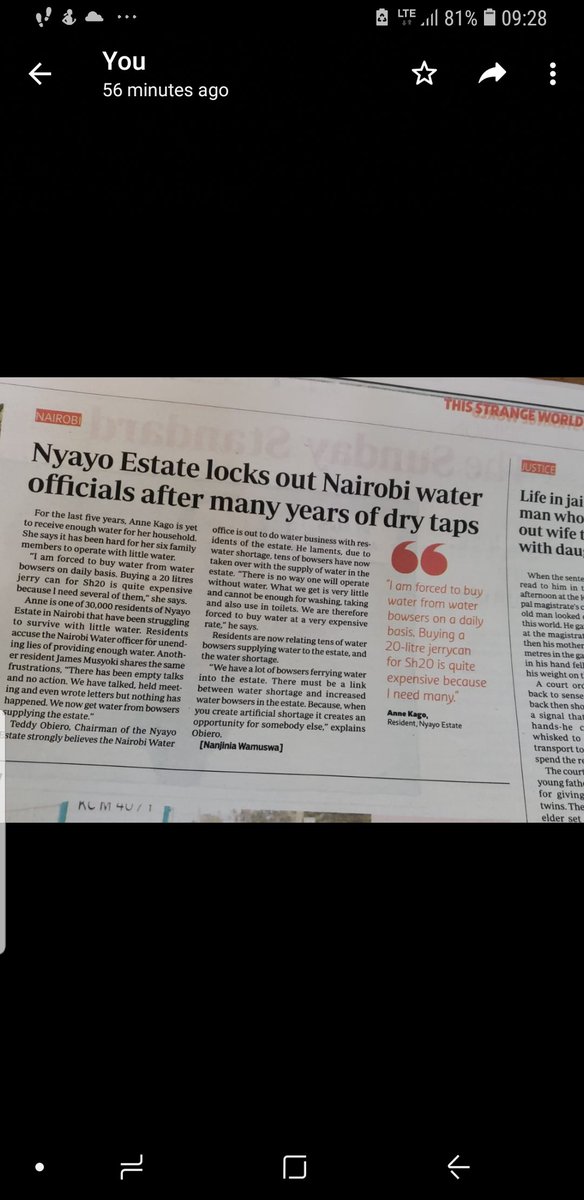 Teddy Obiero (@teddyobiero) on Twitter photo <a href="/nera_ke/">NERA Kenya</a> <a href="/vicurbanite/">victor okwemba</a> <a href="/NairobiWater/">Nairobi Water</a> <a href="/StateHouseKenya/">State House Kenya</a> <a href="/UrbanwatchK/">urbanwatchKe</a> <a href="/Ma3Route/">Ma3Route</a> <a href="/citizentvkenya/">Citizen TV Kenya</a> <a href="/ntvkenya/">NTV Kenya</a> And now they may as well loose the money they keep collecting from us monthly including bills from our own boreholes. <a href="/nera_ke/">NERA Kenya</a> <a href="/vicurbanite/">victor okwemba</a> <a href="/NairobiWater/">Nairobi Water</a> <a href="/StateHouseKenya/">State House Kenya</a> <a href="/UrbanwatchK/">urbanwatchKe</a> <a href="/Ma3Route/">Ma3Route</a> <a href="/citizentvkenya/">Citizen TV Kenya</a> <a href="/ntvkenya/">NTV Kenya</a> And now they may as well loose the money they keep collecting from us monthly including bills from our own boreholes.