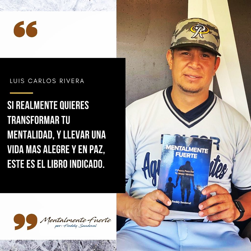 freddysandovals's tweet photo. Gracias Luis Carlos Rivera por siempre apoyar el aspecto mental no nada mas del deporte si no de la vida tambien. #mentalmentefuerte se hace presente en los playoff de @lmb.mexico @rielerosags vs @torosdetijuana #amamoselbeisbol #libro #masvendido #amazon @karyleyval https://t.co/1e9dzfyaIH