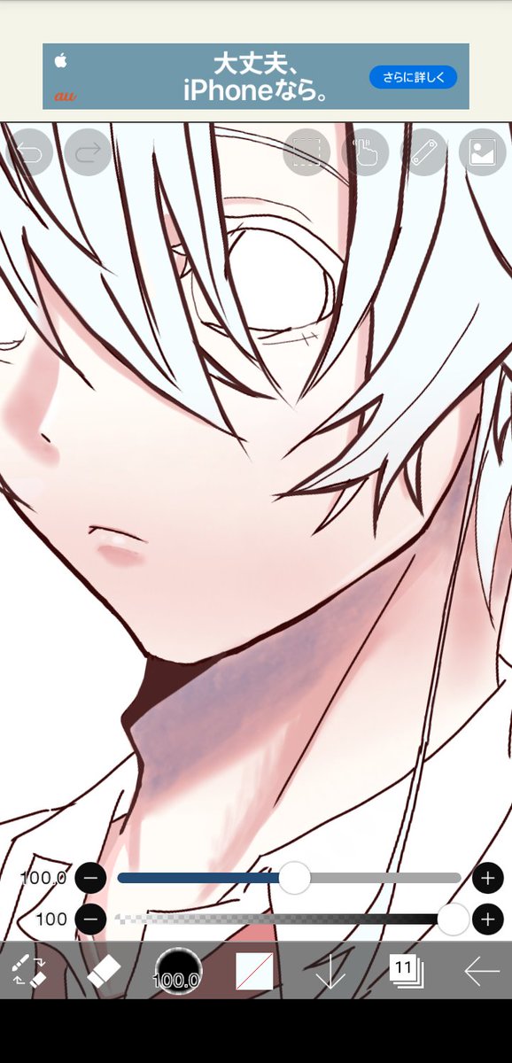 白髪男子のtwitterイラスト検索結果
