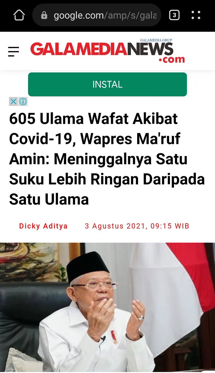 Miris banget seolah  1 orang lebih berharga dr pd nyawa 1 propinsi...yahya waloni klo baca ini pasti girang..ternyata diam tuh lebih baik dr pd nyakitin
#TheNgapakers
Ra ngapak ra kepenak