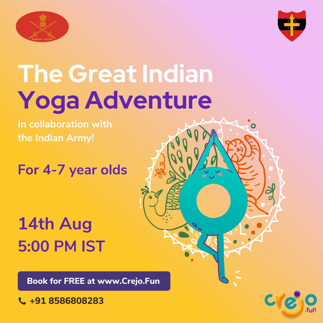 Crejo_Fun's tweet photo. On the occasion of 75th Independence Day, we partnered with @NorthernComd_IA, @adgpi  to bring some great learning opportunities for all children.

#IndependenceDay #India #Indianarmy #CrejoFun https://t.co/cNfeu8QfpD