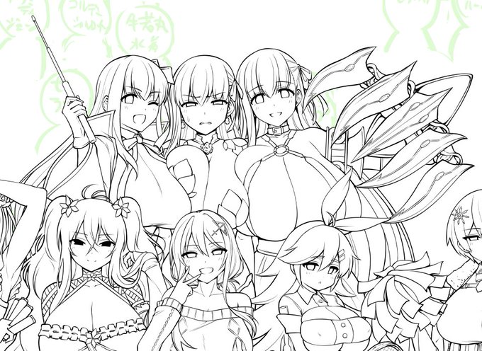 本日の一人目&二人目&三人目、BB・カーマ・パッションリップ。サクラシリーズに挟まれてカーマが顔を歪めてる。 