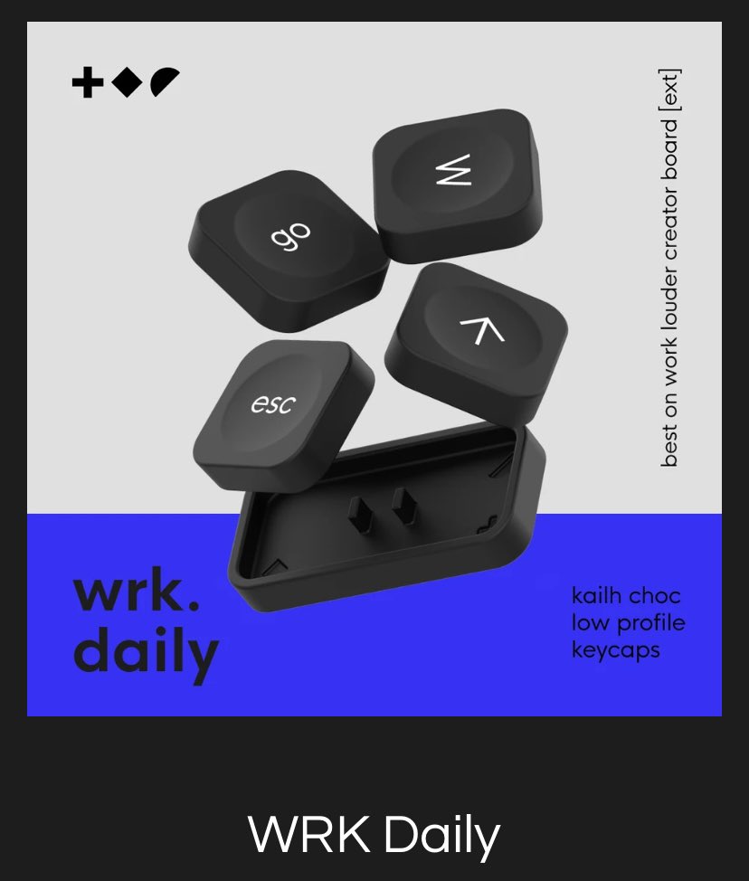zyvhur's tweet photo. Work louder has keycaps too https://t.co/h9DThGivaC https://t.co/uX8DllDvwA