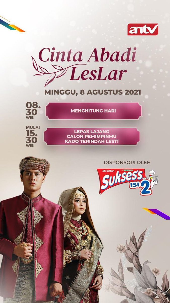 PionSmg's tweet photo. Siapa yang sudah nonton barusan #CintaAbadiLeslar 🤗
Gimana gimana seru nggak!!pastinya dong,
Tapi jangan lupa sore juga ditonton ya😍🔥🔥

#CintaAbadiLeslar #leslarloversworld #antv https://t.co/xRpaES7FVz