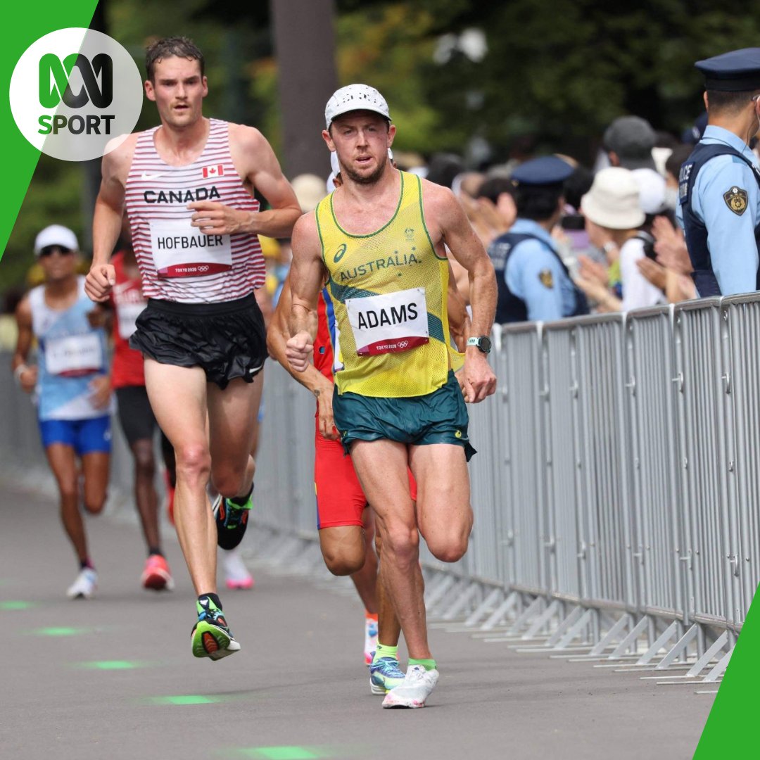 🇦🇺👏 A huge congratulations to Liam Adams on finishing 24th in the men's marathon. A time of 2:15:51 in grueling conditions. Incredible effort. 📝 Live Olympic blog: ab.co/3xvIyHt 📰 Olympic coverage: ab.co/3jxi5Ey