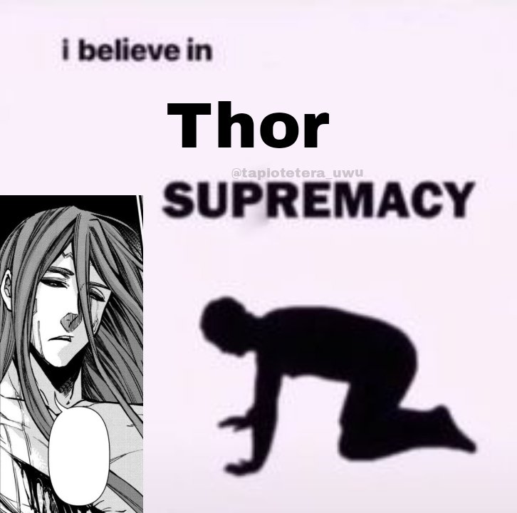 Tapiotetera's tweet photo. #Thor
#Thormeme
#shuumatsunovalkyrie 
#shuumatsunovalkyriememe
#RecordofRagnarok 
#RecordofRagnarokmeme https://t.co/8OSiXXWHrR