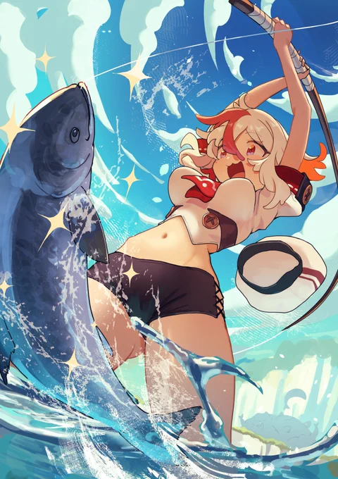釣り
#たぬきんぐだむ 