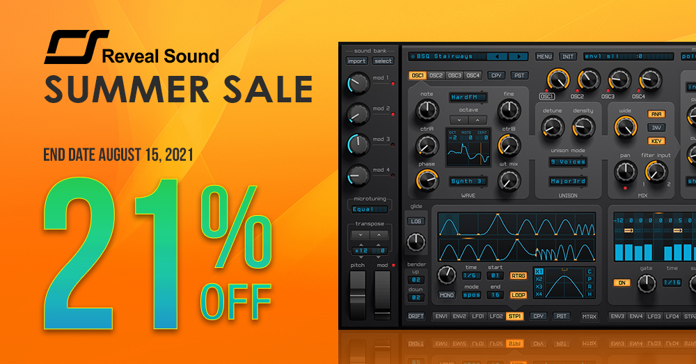 MusicMannStudio's tweet photo. Reveal Sound Summer Sale! - https://t.co/dTjAOsFKda https://t.co/vTvMxDZJfK