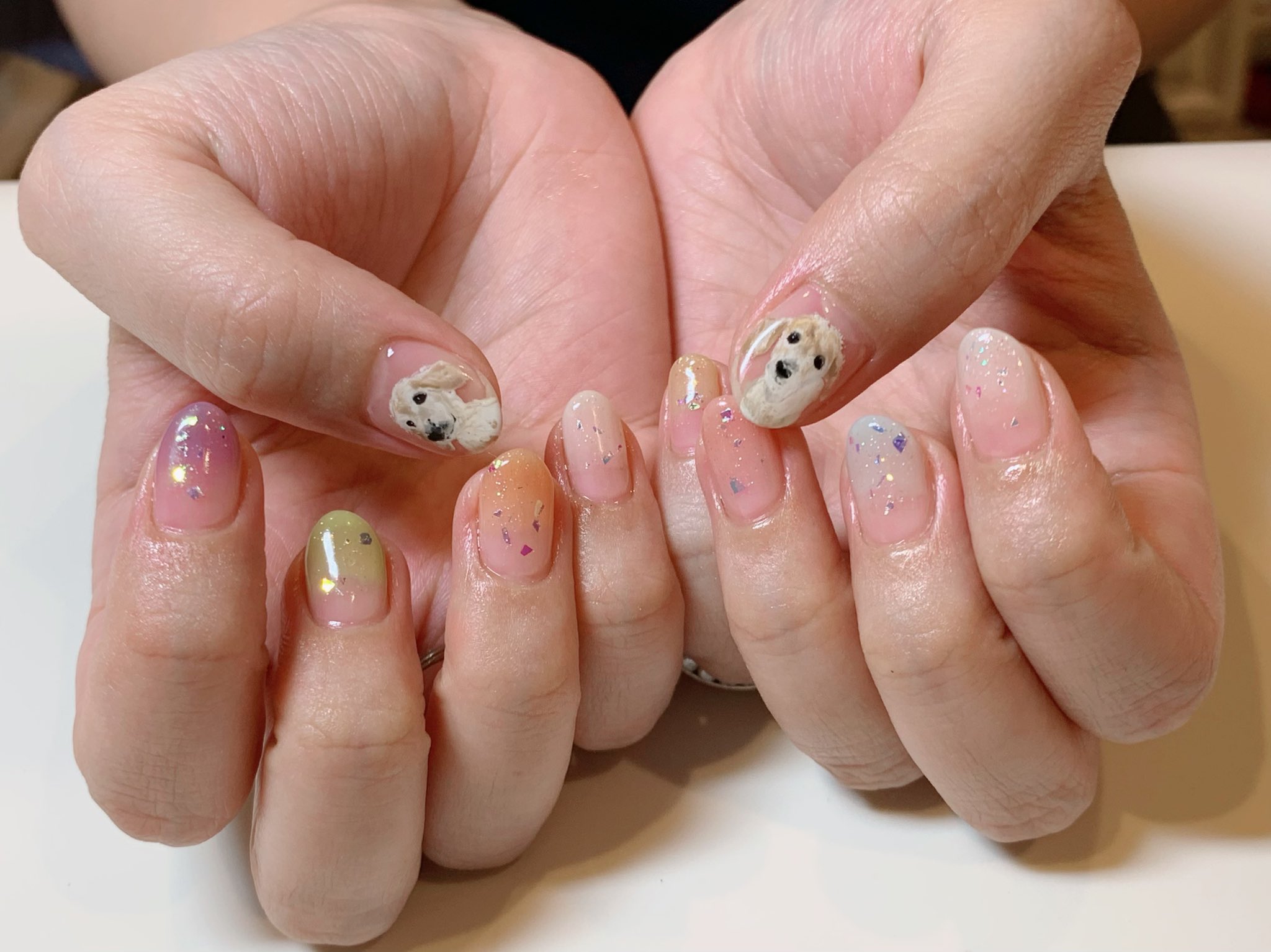 Tokio Nail Tokionail 新宿御苑前 新宿 駅近 ネイルサロン 手書きアート キャラネイル イベントネイル Nail 痛ネイル モチーフネイル 夏ネイル 実写ネイル ペットネイル 犬 愛犬 愛犬ネイル ダックスフンド グラデーションネイル