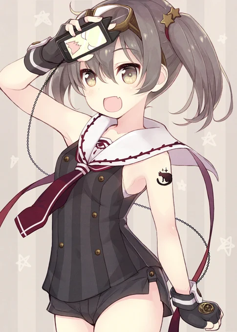 まつりちゃんをデザインする直前に作った子なので、ある意味でお姉ちゃん的な存在と言えるかも 