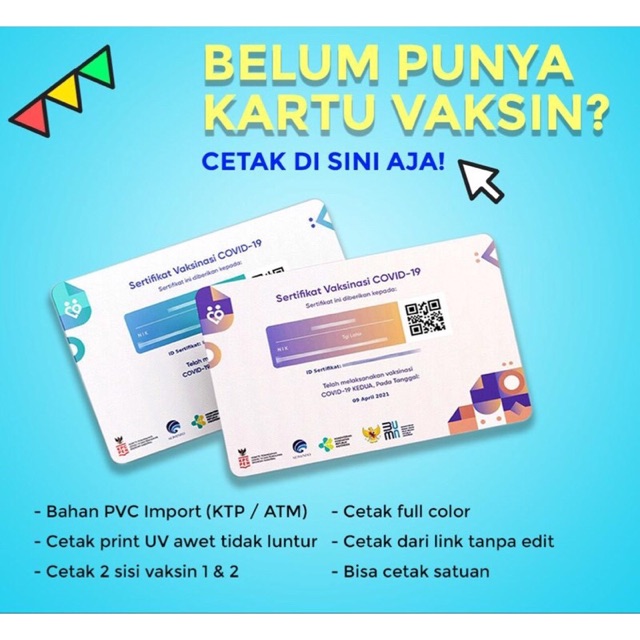 Saya menjual Cetak Kartu Vaksin dua... seharga Rp1.000. Dapatkan di Shopee sekarang! shopee.co.id/reerennylestar… #ShopeeID