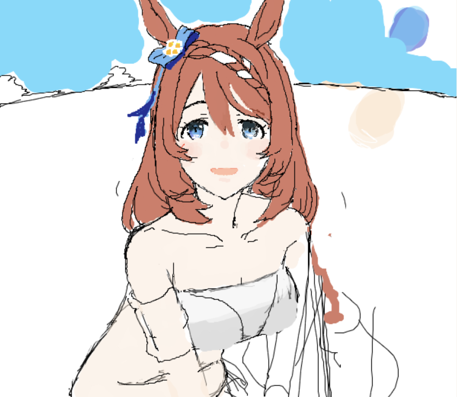 スーパークリーク(ウマ娘) 「」|面相棒のイラスト