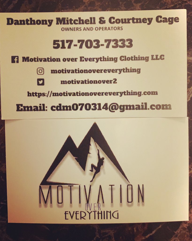 Stand on ya business!!! Motivation Over Everything Clothing LLC. #businesscards #blackownedbusiness #motivation #fitnessmotivation #motivationovereverything Shop With Us!! 👉🏾 motivationovereverything.com