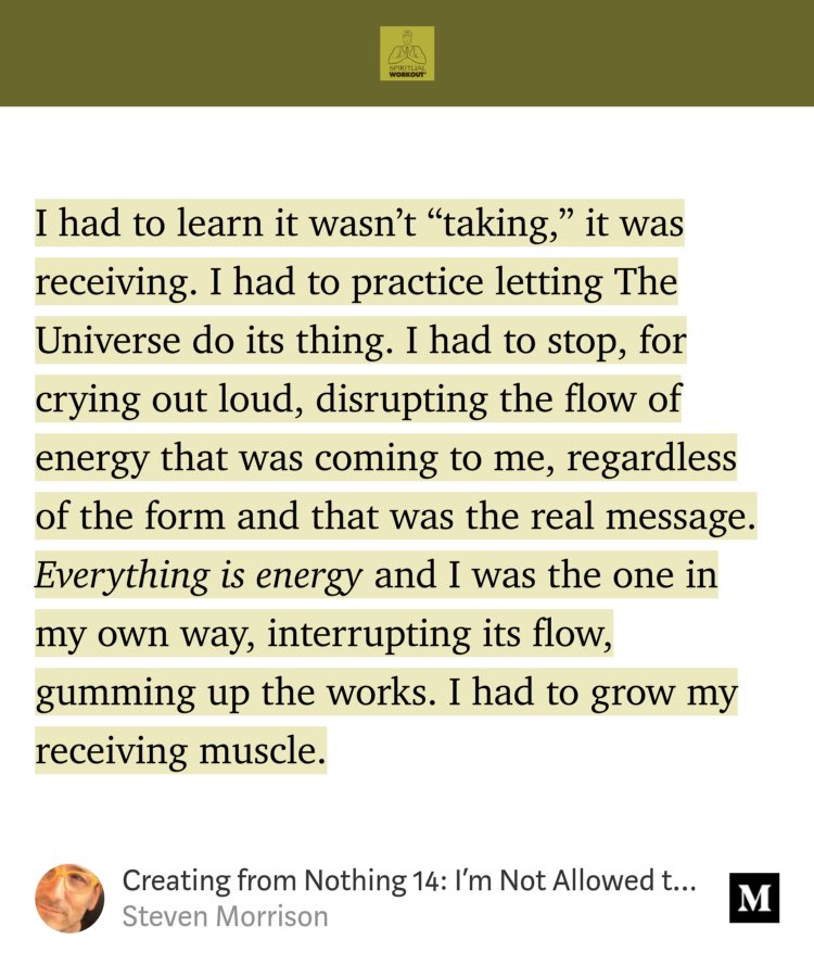 SpiritualWrkout's tweet photo. “Creating from Nothing 14: I’m Not Allowed to Say No” by Steven Morrison
https://t.co/yxgFDKlRtk https://t.co/tkKNHLfqpm