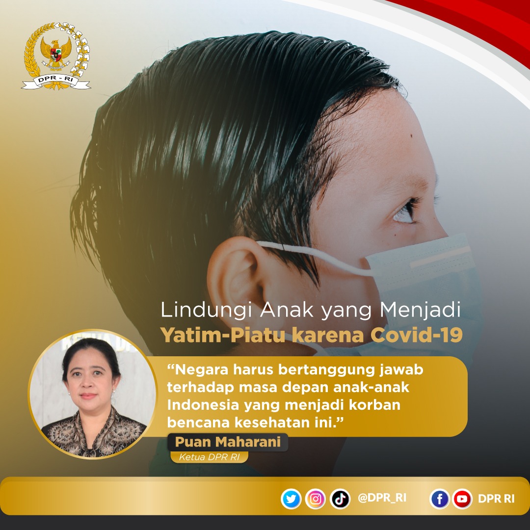 Gittna1's tweet photo. Melindungi anak-anak sama dengan melindungi masa depan bangsa. Negara harus melindungi anak-anak, khususnya yang menjadi yatim-piatu akibat pandemi Covid-19. 

Beri pendampingan, penuhi hak kesehatan dan pendidikannya.

#DPRuntukNegeri https://t.co/6BtCFGOdXW