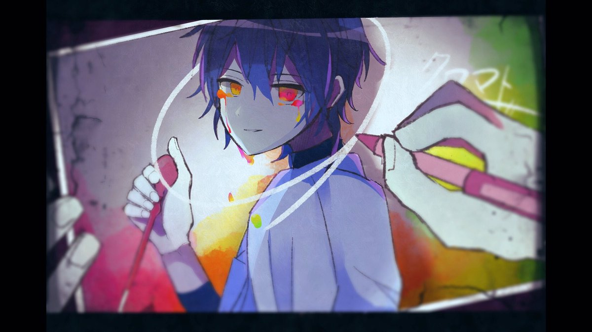 「『正答』を  願っていた

 #クロマト 
 #るぅとくん 
 #すとぷりギャラ」|ぽしぇっとのイラスト