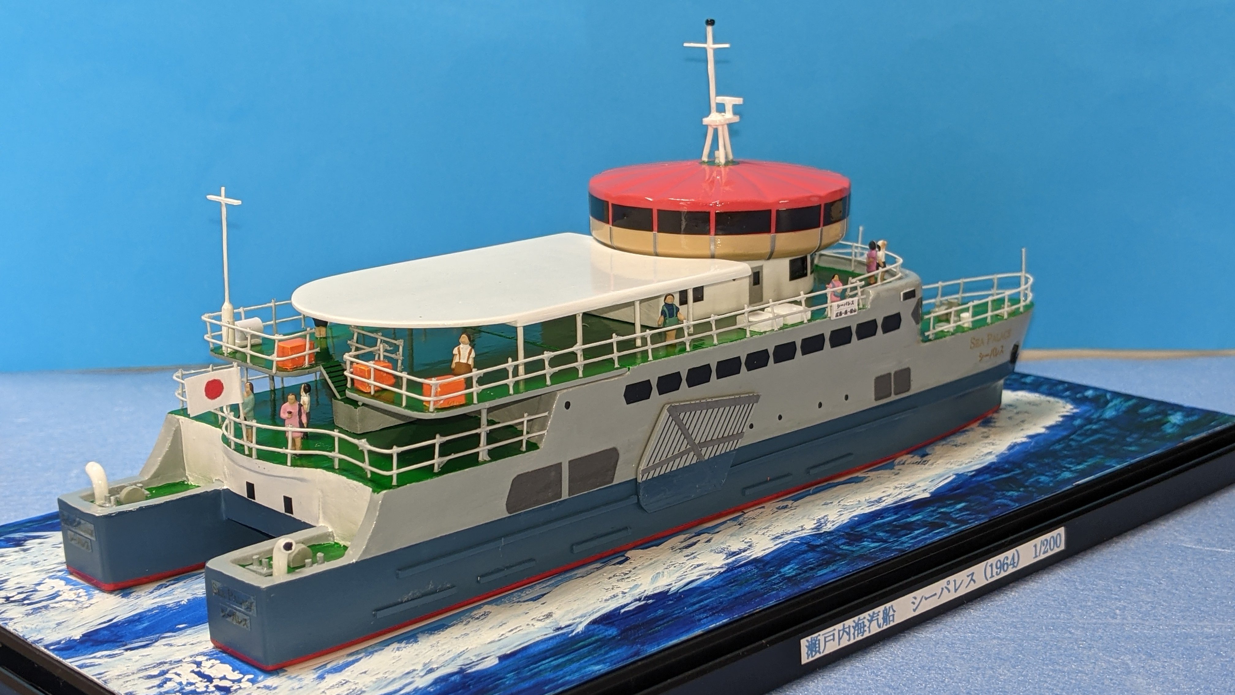 巨大　船　模型 木製和船模型 菱垣廻船 （ひがきかいせん）（1/72スケール・全長