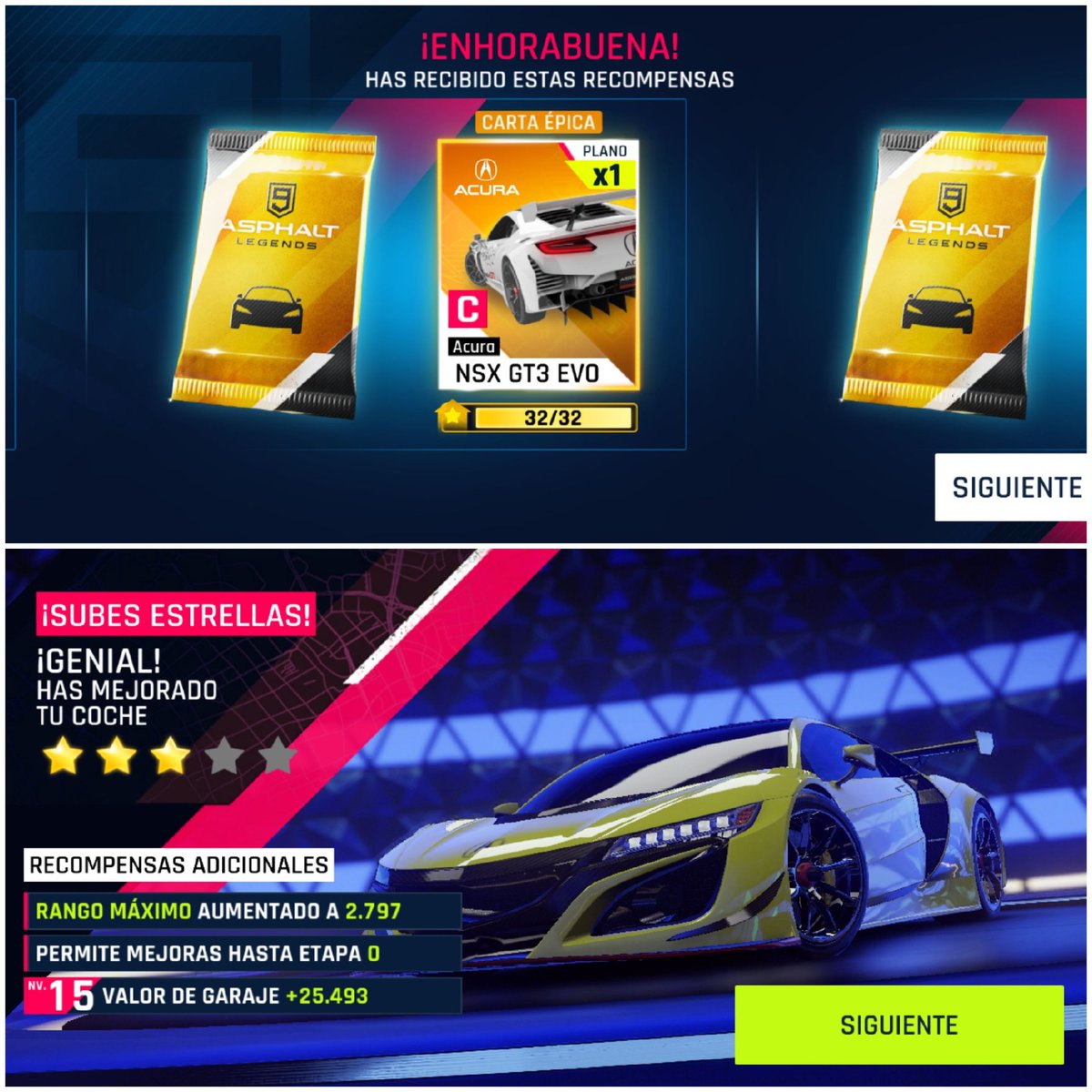 Antonyo_LM's tweet photo. Im workin hard cause Iβd like to unlock the NSX EVOπ₯Ί... i started with 6 BPβsπͺ
#Asphalt9Legends #KeyHunt https://t.co/Sel5UCRQV0