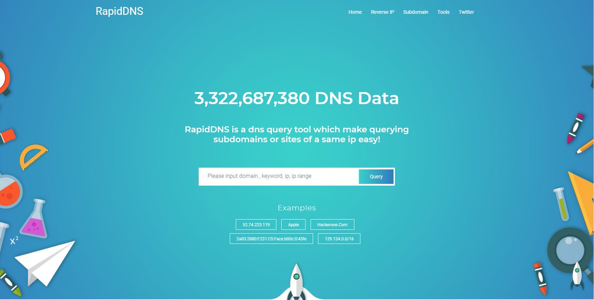 rapiddns's tweet photo. New version!
Faster! Higher! Stronger!
#bugbountytips #bugbountytip #rapiddns #dns https://t.co/kqp8sqxov4