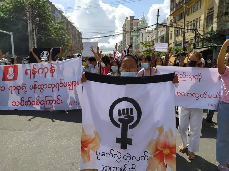 MikeAnthony22k's tweet photo. Women Power of 88 and 21 

8888 UPRISING IN 2021

#Aug8Coup 
#WhatsHappeningInMyanmar https://t.co/nXh96kk0xe