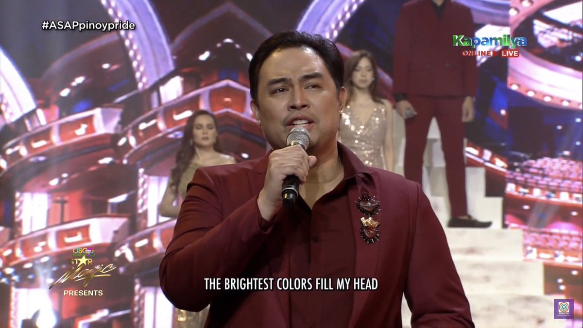 ASAPOfficial's tweet photo. Powerful musical treat from Star Magic singers (Erik, Jed, Angeline, Nyoy) #ASAPpinoypride https://t.co/HEl3vnKYhU
