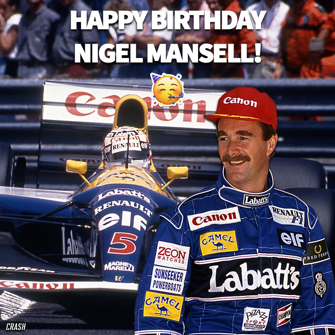 A big Happy Birthday to \Red 5\ 5 The 1992 World Champion, Nigel Mansell    