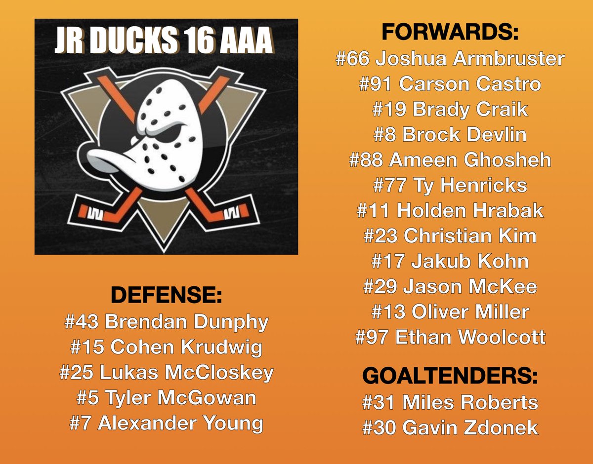 Jr Ducks 16 AAA tweet media