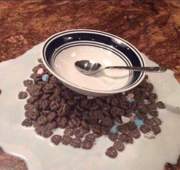 She made herself breakfast