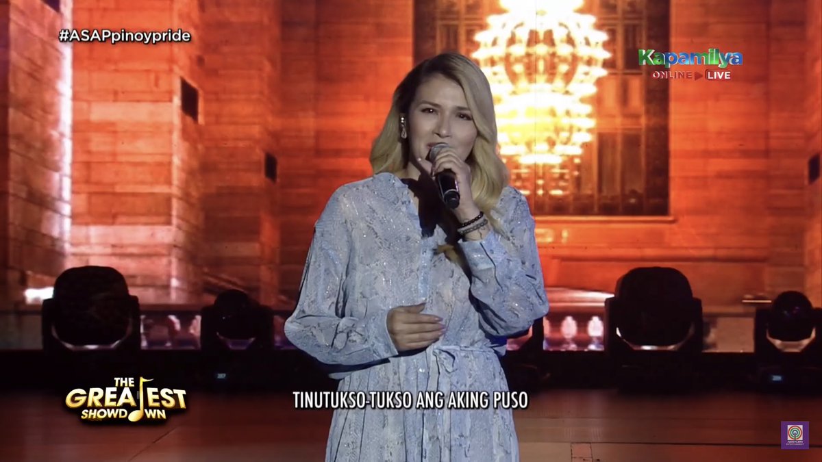ASAPOfficial's tweet photo. Divine Diva, ZsaZsa Padilla performs “Di Na Natuto” on #ASAPpinoypride https://t.co/ZCNFcyQPIa