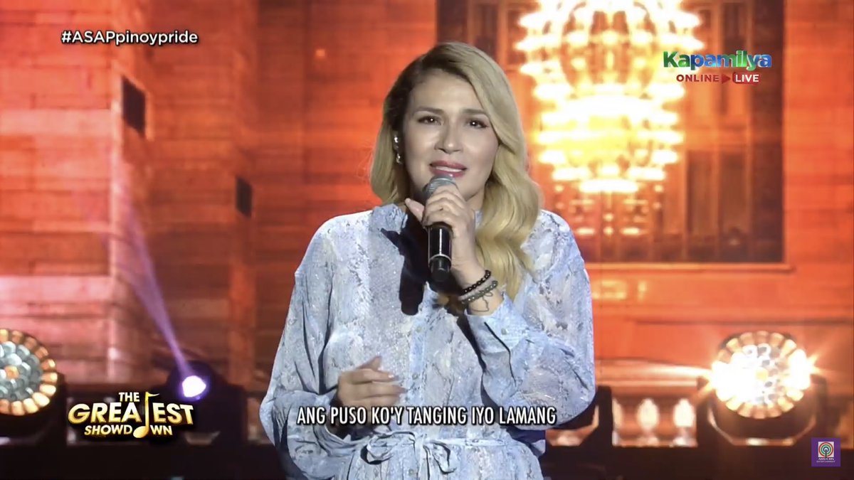ASAPOfficial's tweet photo. Divine Diva, ZsaZsa Padilla performs “Di Na Natuto” on #ASAPpinoypride https://t.co/ZCNFcyQPIa