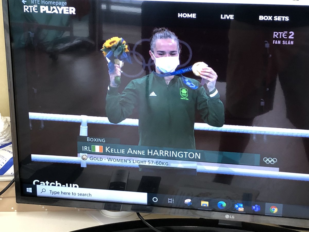 PattyFblp's tweet photo. Just brilliant @Kelly64kg ๐ฅ. Watched you perform at the highest level from the @TeamIreland engine room. This is why you need to dream and what happens when you raise the bar. Thanks @RTEsport. #NothingInOurWay #Tokyo2020 ๐ฎ๐ช๐๐น https://t.co/I0QmhTViFt