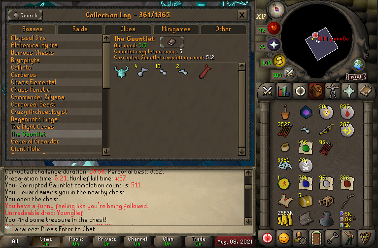 Kahaizzz's tweet photo. Younglleff 511 KC into the Enhanced crystal weapon seed 512 KC... But I still need 2 armour seeds LOL https://t.co/n9WYfzqZzk